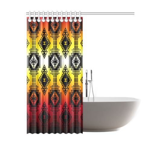 Gathering Fire Shower Curtain 60"x72" Shower Curtain 60"x72" e-joyer