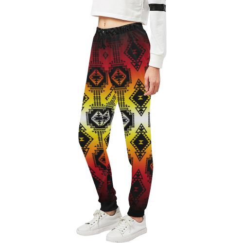 Gathering Fire Women's All Over Print Sweatpants (Model L11) Women's All Over Print Sweatpants (L11) e-joyer