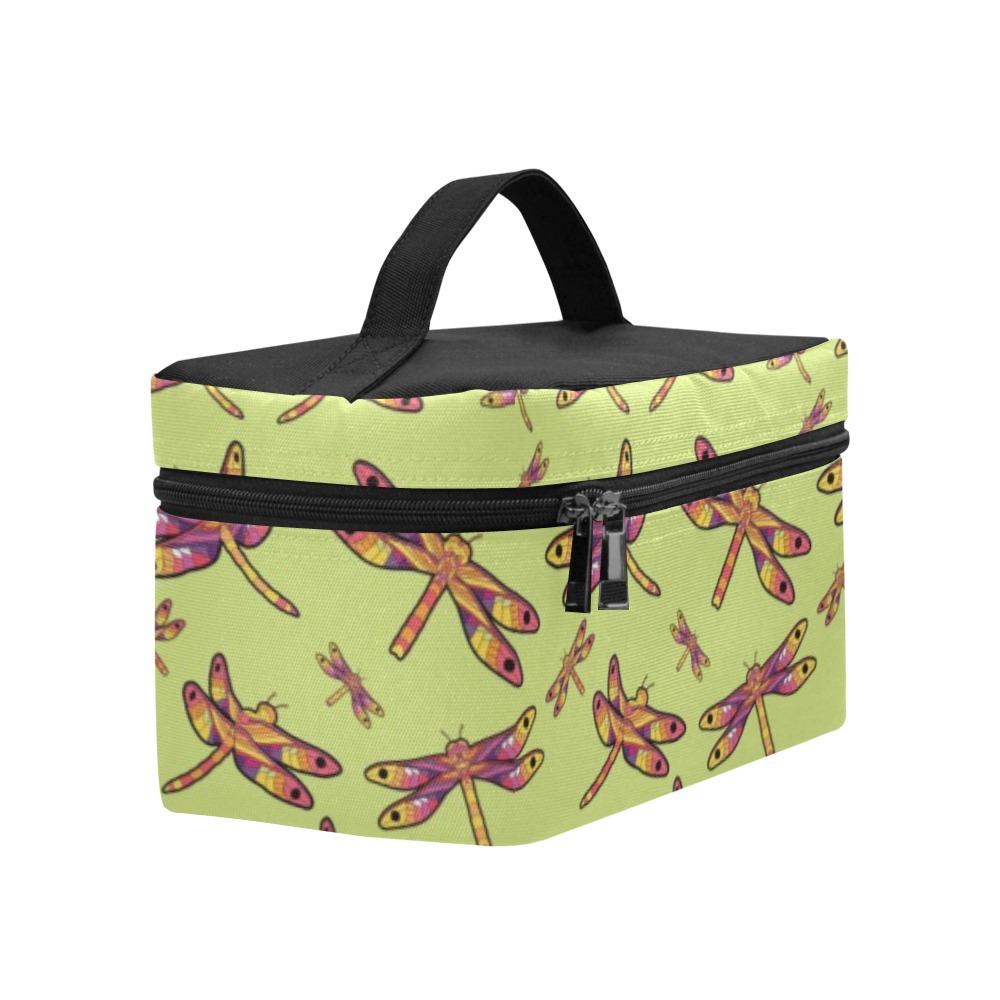 Gathering Lime Cosmetic Bag/Large (Model 1658) bag e-joyer