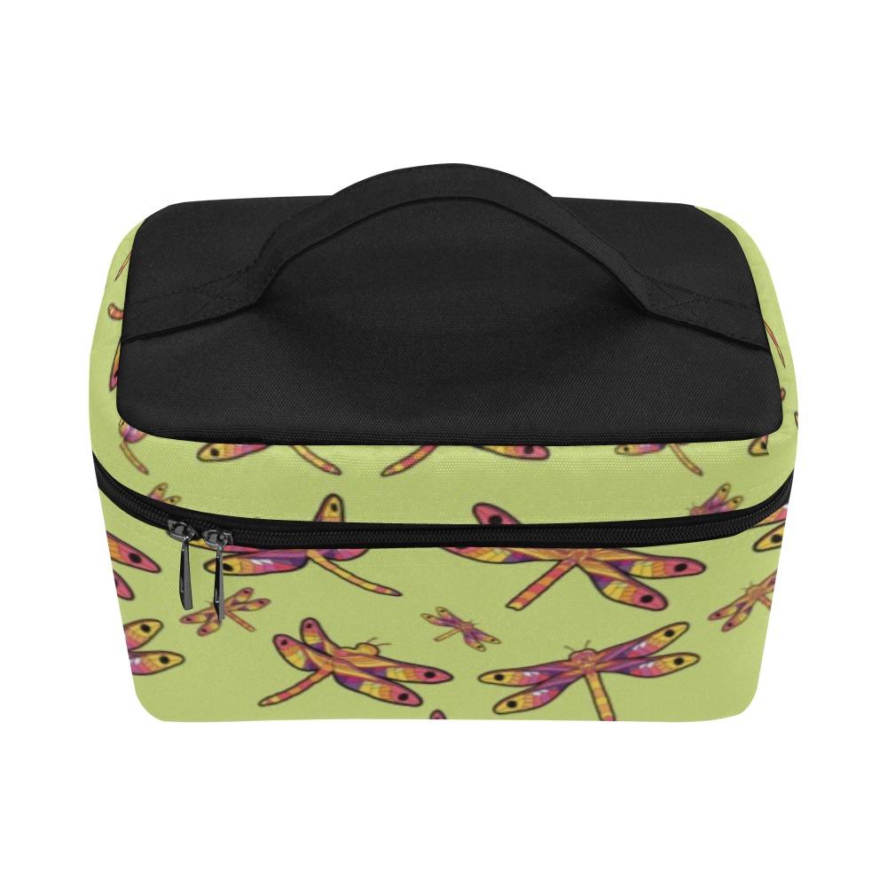 Gathering Lime Cosmetic Bag/Large (Model 1658) bag e-joyer