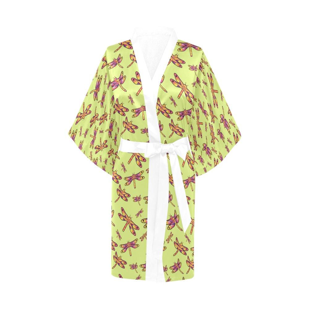 Gathering Lime Kimono Robe Artsadd