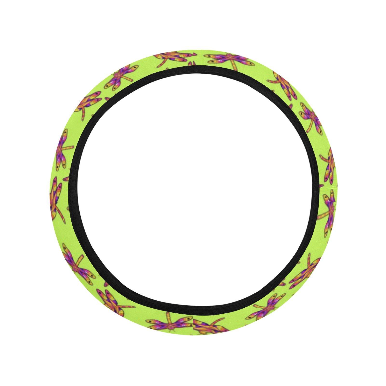 Gathering Lime Steering Wheel Cover with Elastic Edge Steering Wheel Cover with Elastic Edge e-joyer