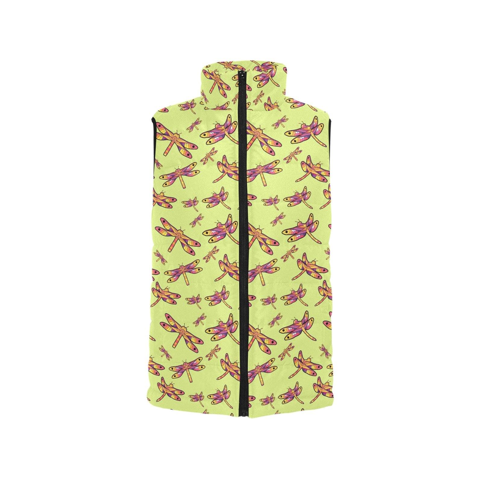 Gathering Lime Women's Padded Vest Jacket (Model H44) Women's Padded Vest Jacket (H44) e-joyer