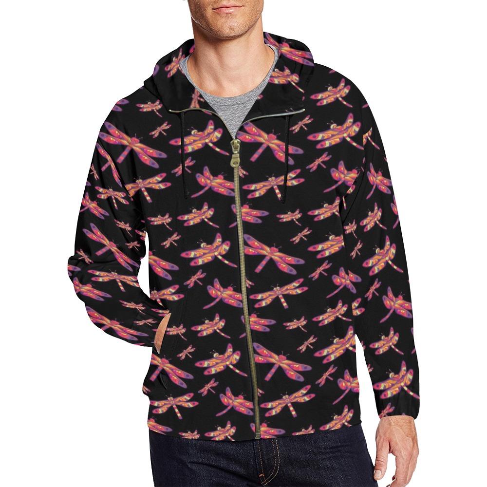 Gathering Noir All Over Print Full Zip Hoodie for Men (Model H14) All Over Print Full Zip Hoodie for Men (H14) e-joyer