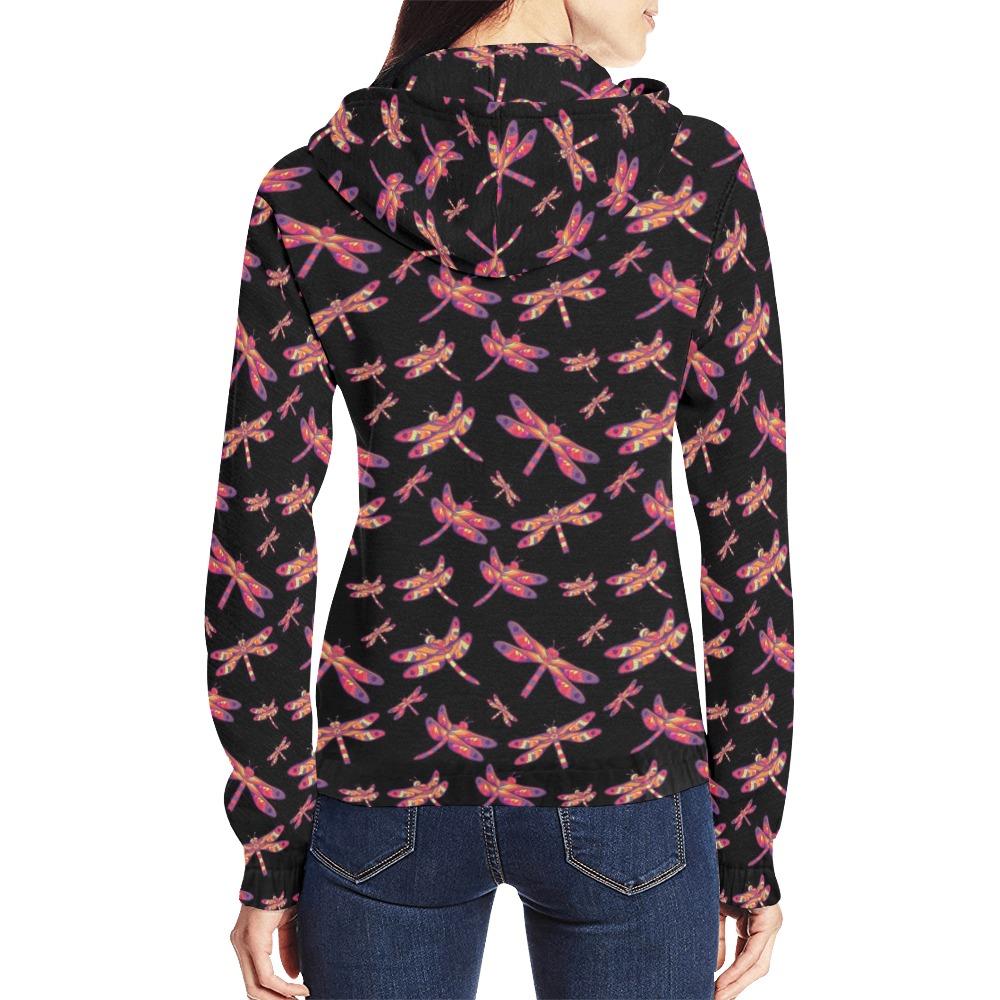 Gathering Noir All Over Print Full Zip Hoodie for Women (Model H14) All Over Print Full Zip Hoodie for Women (H14) e-joyer