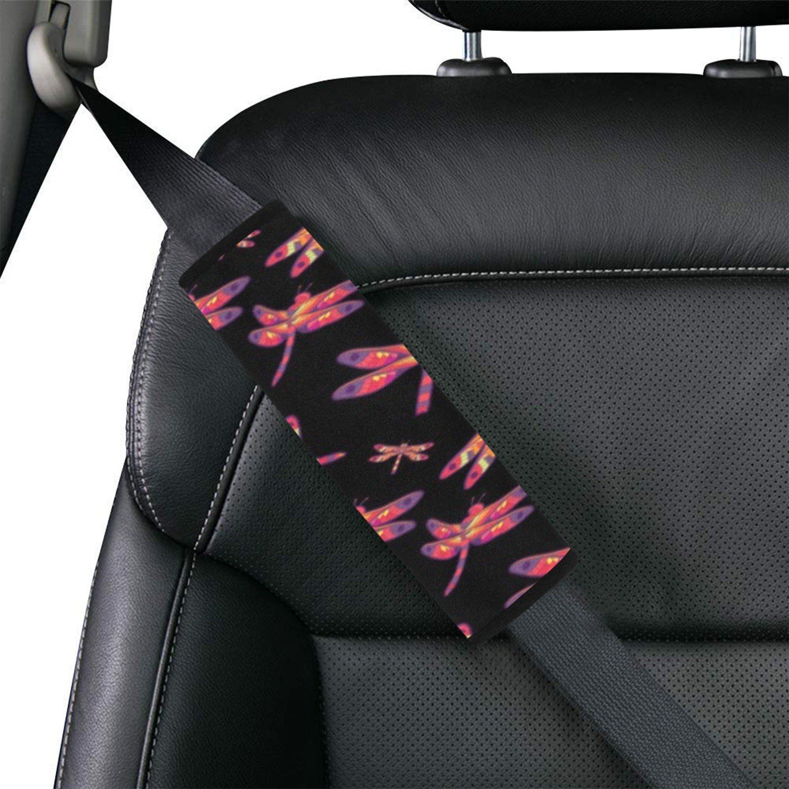 Gathering Noir Car Seat Belt Cover 7''x12.6'' (Pack of 2) Car Seat Belt Cover 7x12.6 (Pack of 2) e-joyer