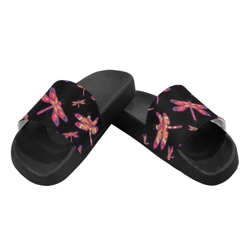Gathering Noir Men's Slide Sandals (Model 057) Men's Slide Sandals (057) e-joyer