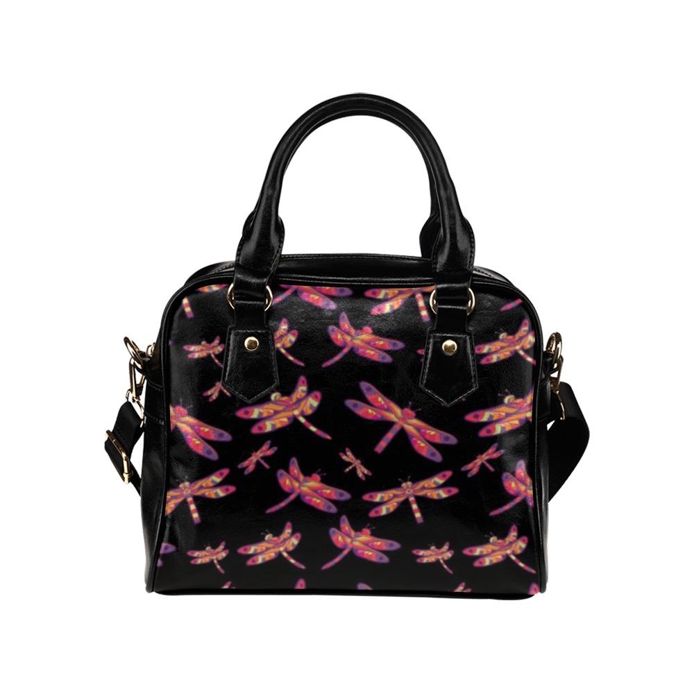 Gathering Noir Shoulder Handbag (Model 1634) Shoulder Handbags (1634) e-joyer