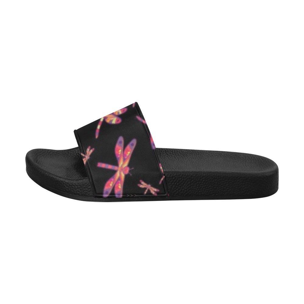 Gathering Noir Women's Slide Sandals (Model 057) Women's Slide Sandals (057) e-joyer