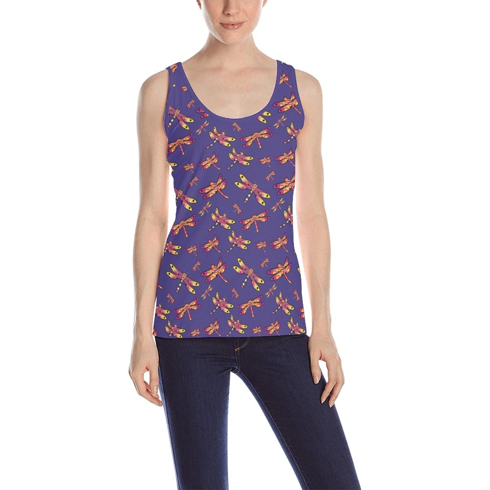 Gathering Purple All Over Print Tank Top for Women (Model T43) All Over Print Tank Top for Women (T43) e-joyer