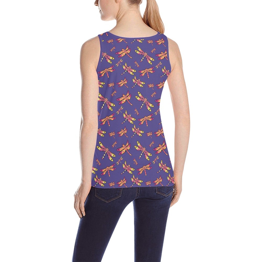 Gathering Purple All Over Print Tank Top for Women (Model T43) All Over Print Tank Top for Women (T43) e-joyer