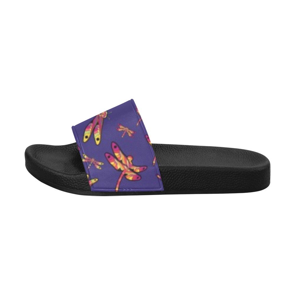 Gathering Purple Men's Slide Sandals (Model 057) Men's Slide Sandals (057) e-joyer