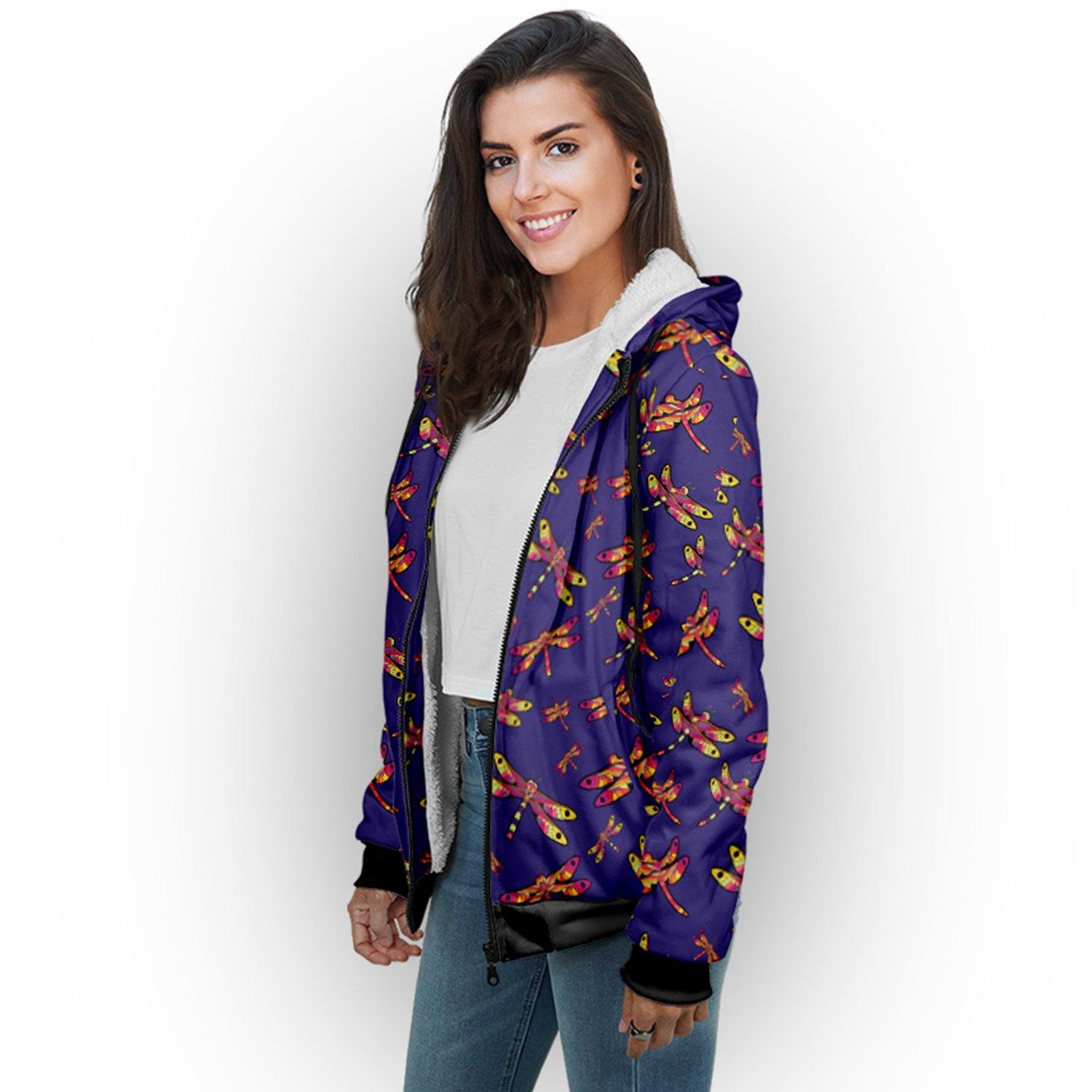 Gathering Purple Sherpa Hoodie hoodie Herman