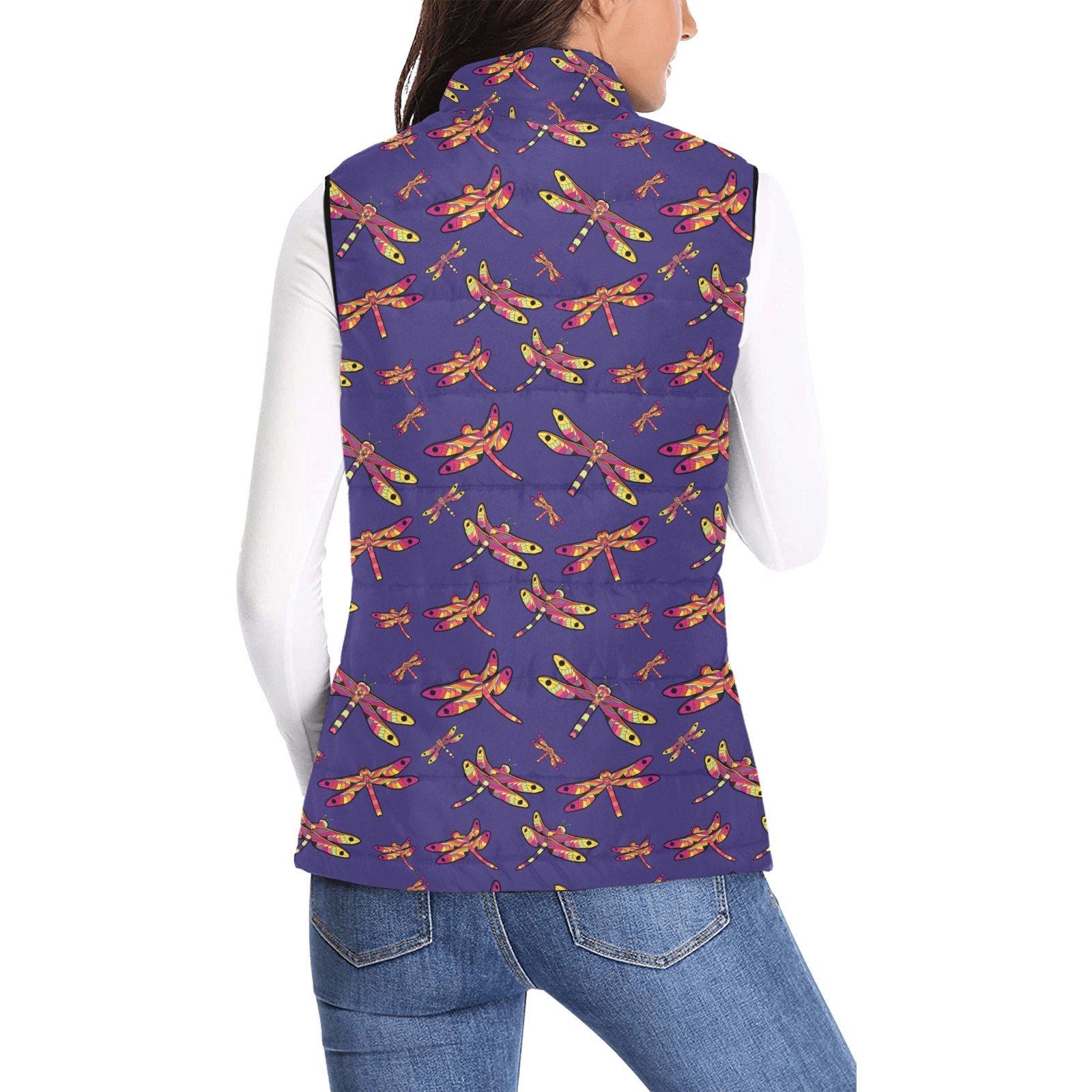 Gathering Purple Women's Padded Vest Jacket (Model H44) Women's Padded Vest Jacket (H44) e-joyer