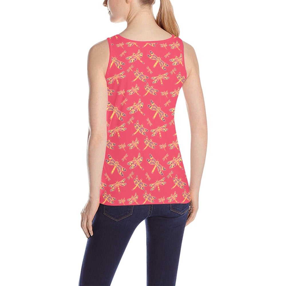 Gathering Rouge All Over Print Tank Top for Women (Model T43) All Over Print Tank Top for Women (T43) e-joyer