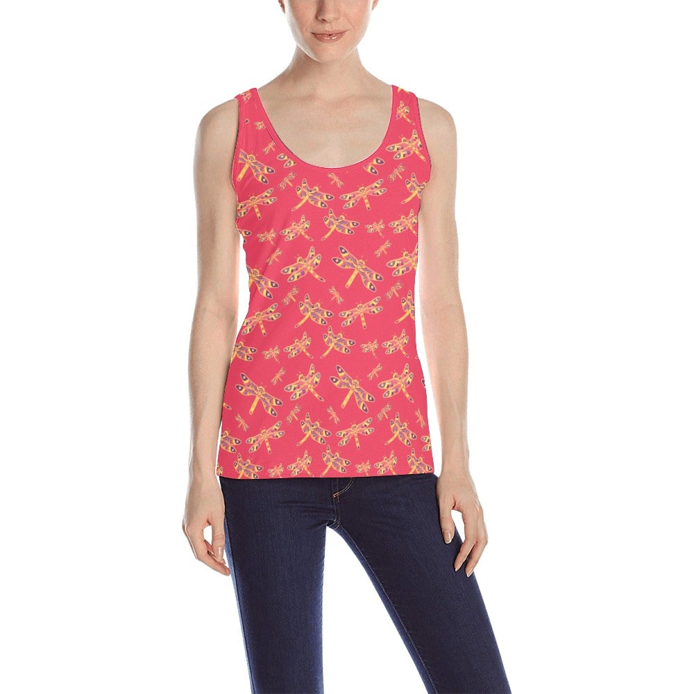 Gathering Rouge All Over Print Tank Top for Women (Model T43) All Over Print Tank Top for Women (T43) e-joyer