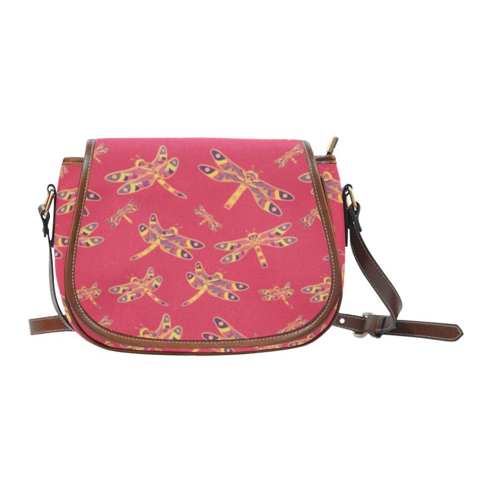 Gathering Rouge Saddle Bag/Large (Model 1649) Saddle Bag/Large e-joyer