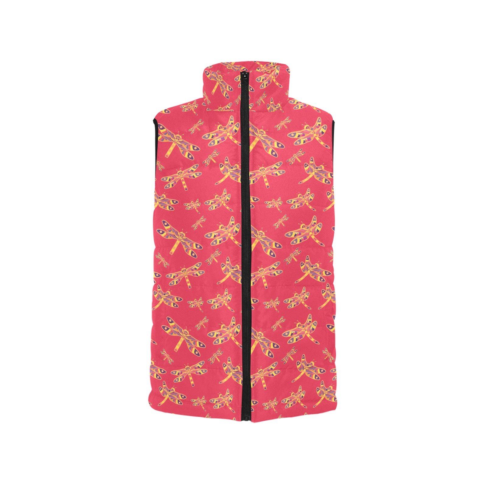 Gathering Rouge Women's Padded Vest Jacket (Model H44) Women's Padded Vest Jacket (H44) e-joyer