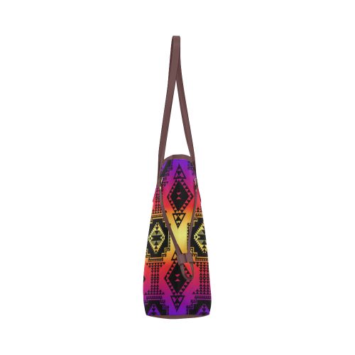 Gathering Sunset Clover Canvas Tote Bag (Model 1661) Clover Canvas Tote Bag (1661) e-joyer