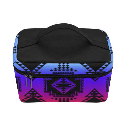 Gathering Sunset Cosmetic Bag/Large (Model 1658) Cosmetic Bag e-joyer