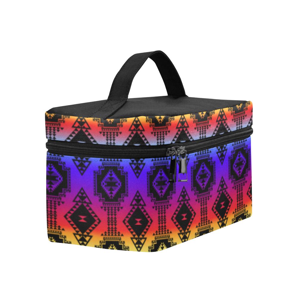 Gathering Sunset Cosmetic Bag/Large (Model 1658) Cosmetic Bag e-joyer