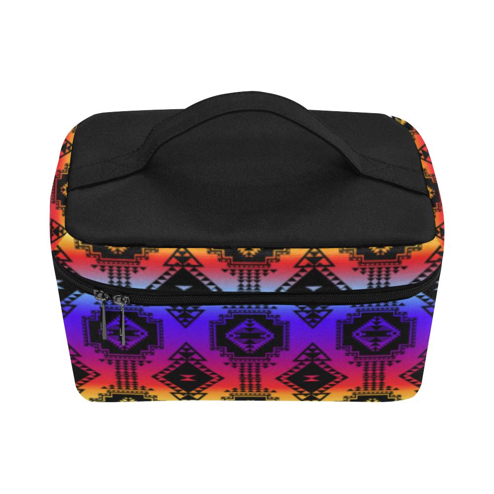 Gathering Sunset Cosmetic Bag/Large (Model 1658) Cosmetic Bag e-joyer