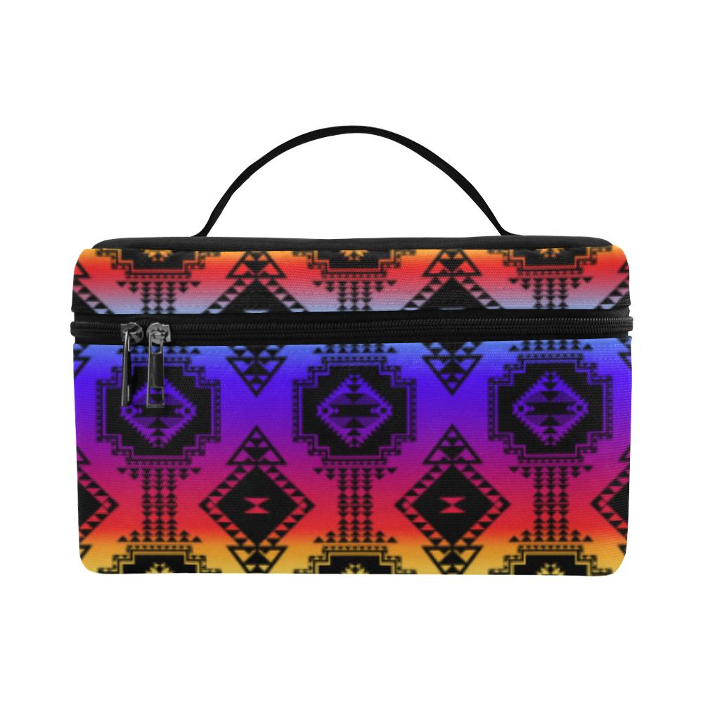 Gathering Sunset Cosmetic Bag/Large (Model 1658) Cosmetic Bag e-joyer