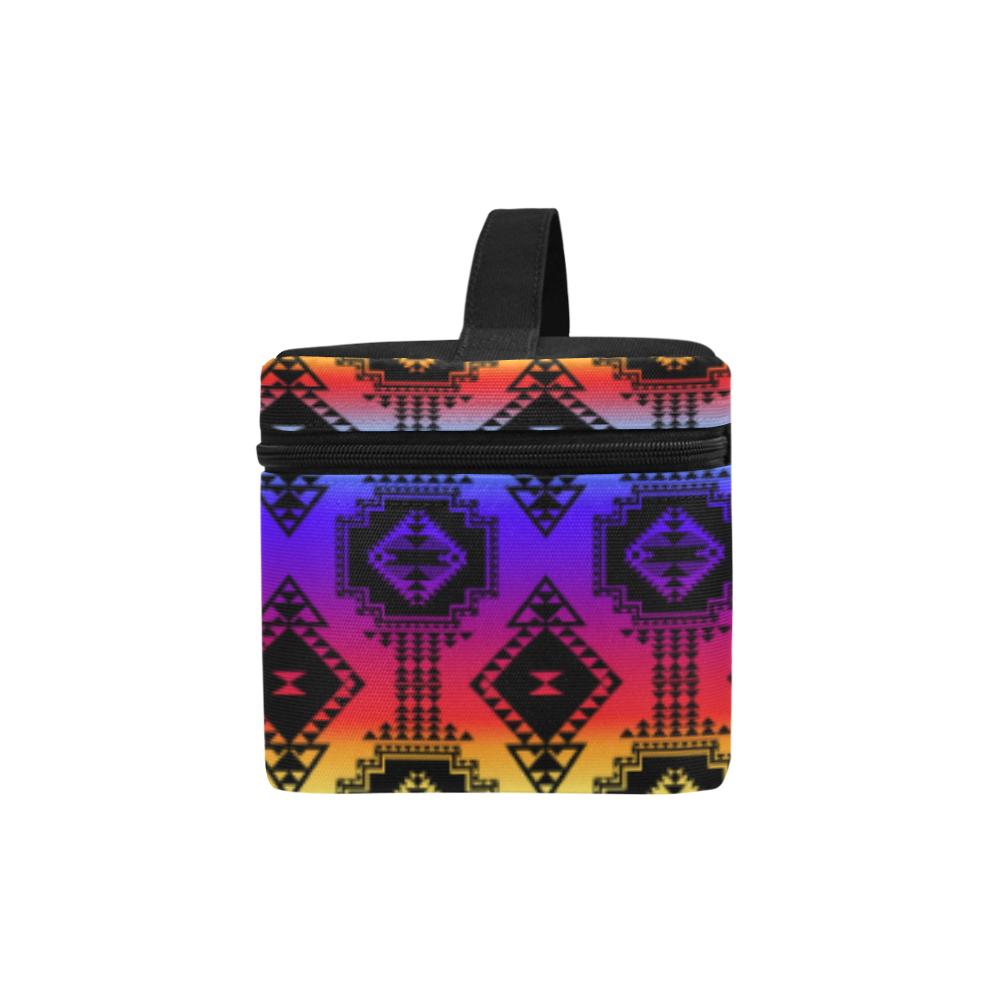 Gathering Sunset Cosmetic Bag/Large (Model 1658) Cosmetic Bag e-joyer