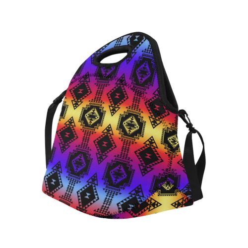 Gathering Sunset Neoprene Lunch Bag/Large (Model 1669) Neoprene Lunch Bag/Large (1669) e-joyer