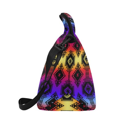 Gathering Sunset Neoprene Lunch Bag/Large (Model 1669) Neoprene Lunch Bag/Large (1669) e-joyer