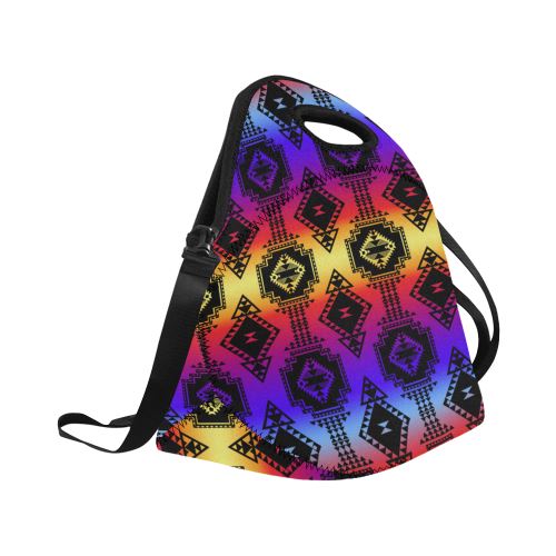 Gathering Sunset Neoprene Lunch Bag/Large (Model 1669) Neoprene Lunch Bag/Large (1669) e-joyer