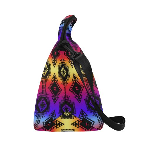 Gathering Sunset Neoprene Lunch Bag/Large (Model 1669) Neoprene Lunch Bag/Large (1669) e-joyer