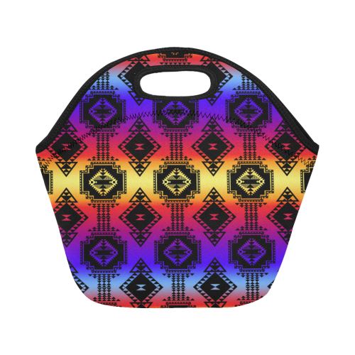 Gathering Sunset Neoprene Lunch Bag/Small (Model 1669) Neoprene Lunch Bag/Small (1669) e-joyer