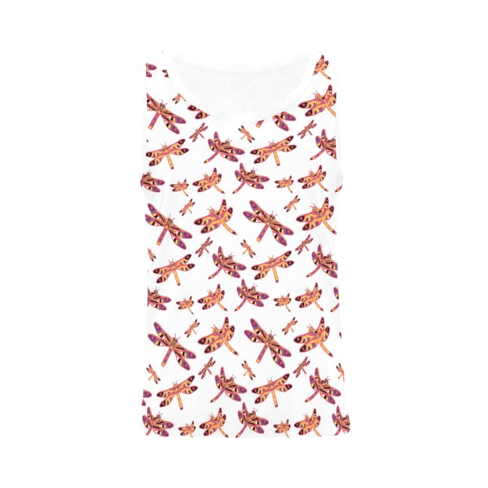 Gathering White All Over Print Tank Top for Women (Model T43) All Over Print Tank Top for Women (T43) e-joyer