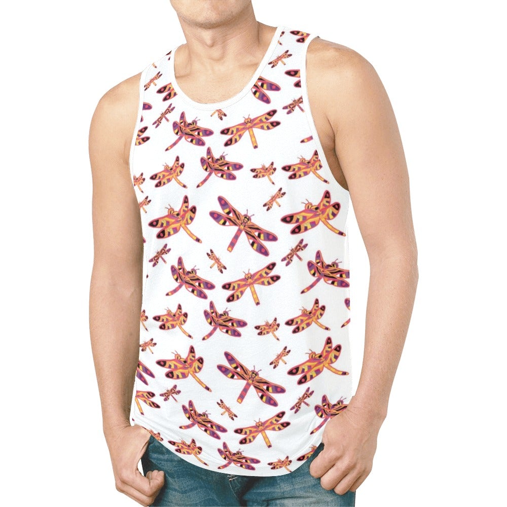 Gathering White New All Over Print Tank Top for Men (Model T46) New All Over Print Tank Top for Men (T46) e-joyer