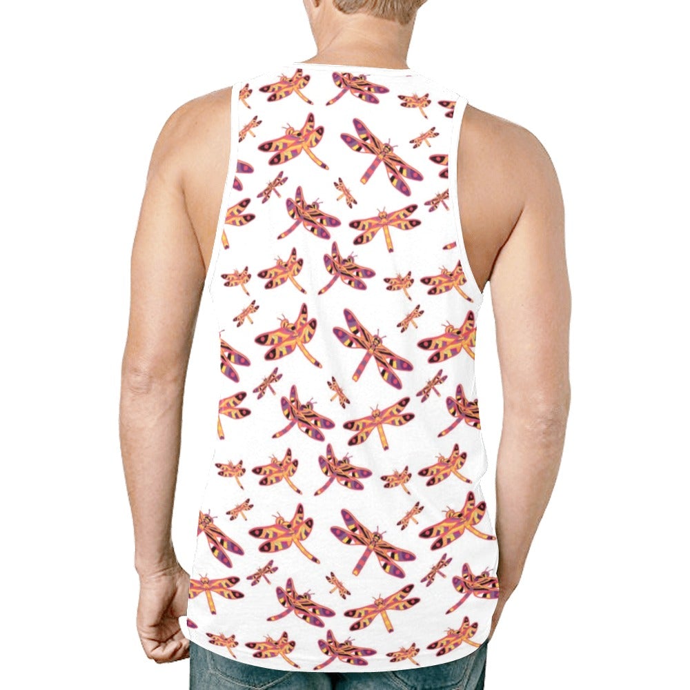 Gathering White New All Over Print Tank Top for Men (Model T46) New All Over Print Tank Top for Men (T46) e-joyer