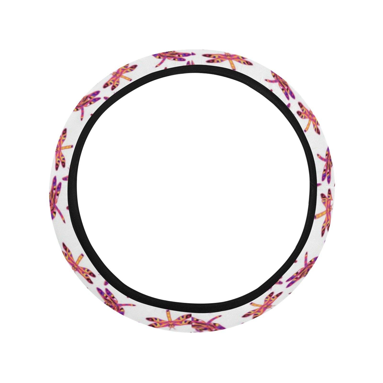 Gathering White Steering Wheel Cover with Elastic Edge Steering Wheel Cover with Elastic Edge e-joyer