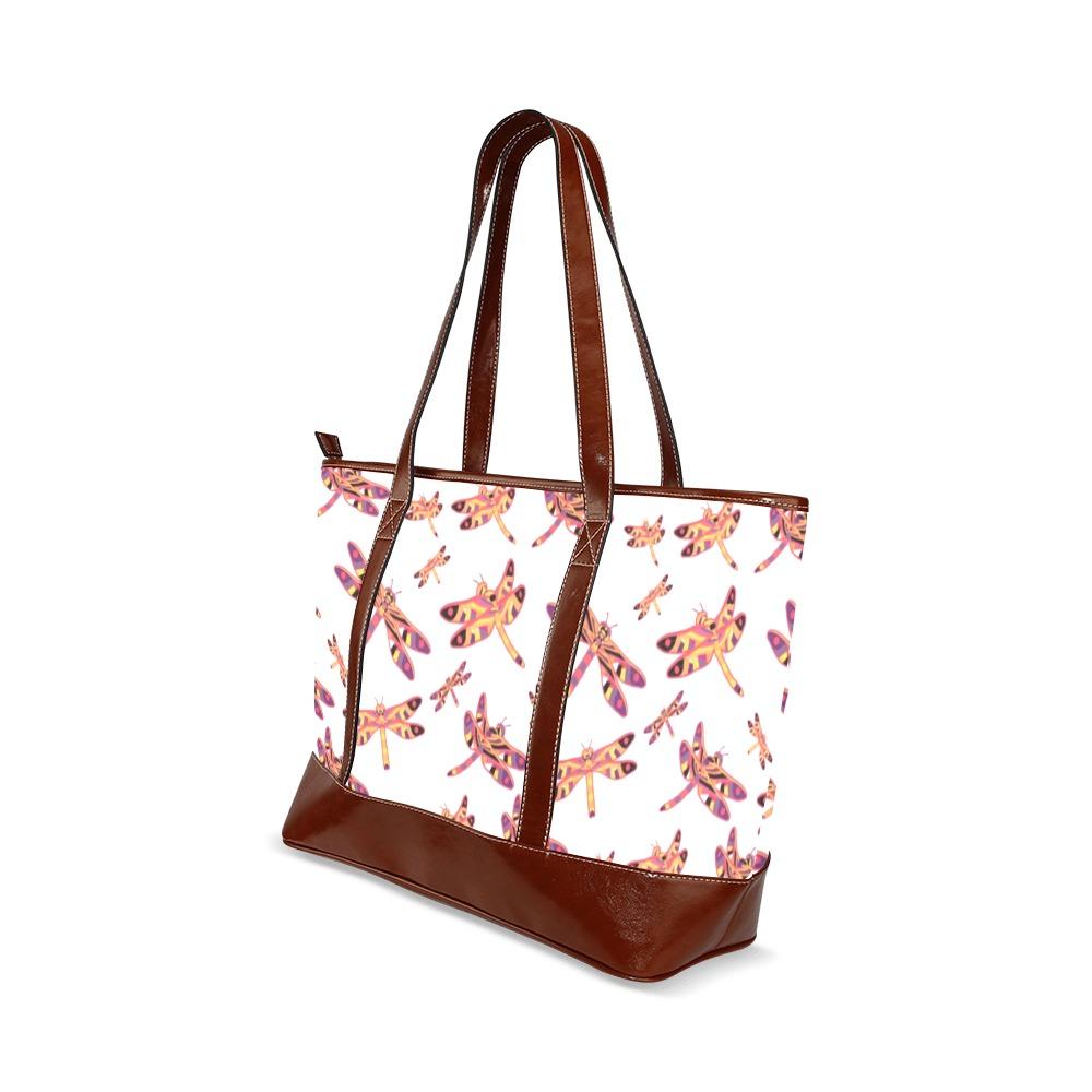 Gathering White Tote Handbag (Model 1642) Tote Handbags (1642) e-joyer