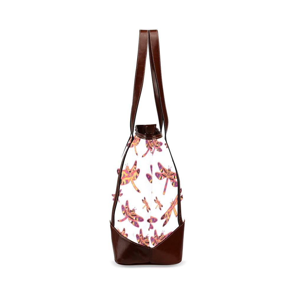 Gathering White Tote Handbag (Model 1642) Tote Handbags (1642) e-joyer