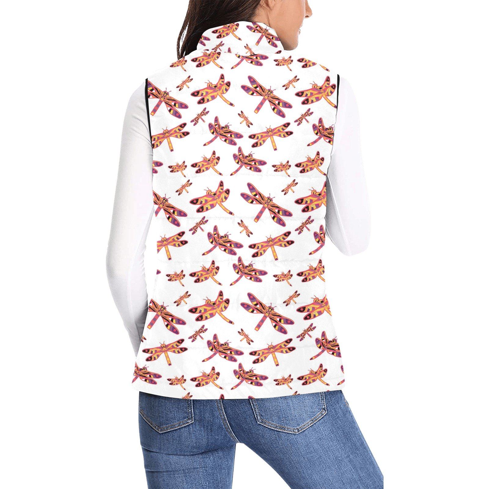 Gathering White Women's Padded Vest Jacket (Model H44) Women's Padded Vest Jacket (H44) e-joyer