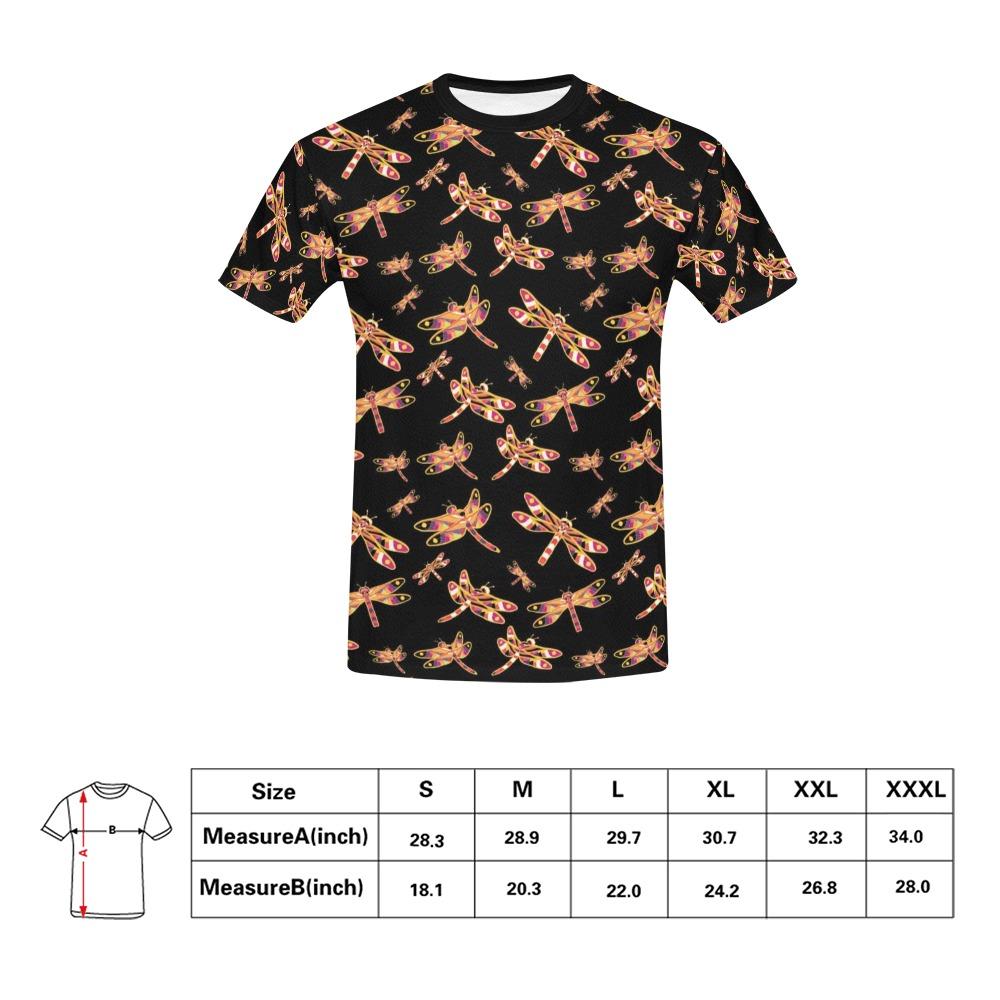 Gathering Yellow Black All Over Print T-Shirt for Men (USA Size) (Model T40) All Over Print T-Shirt for Men (T40) e-joyer