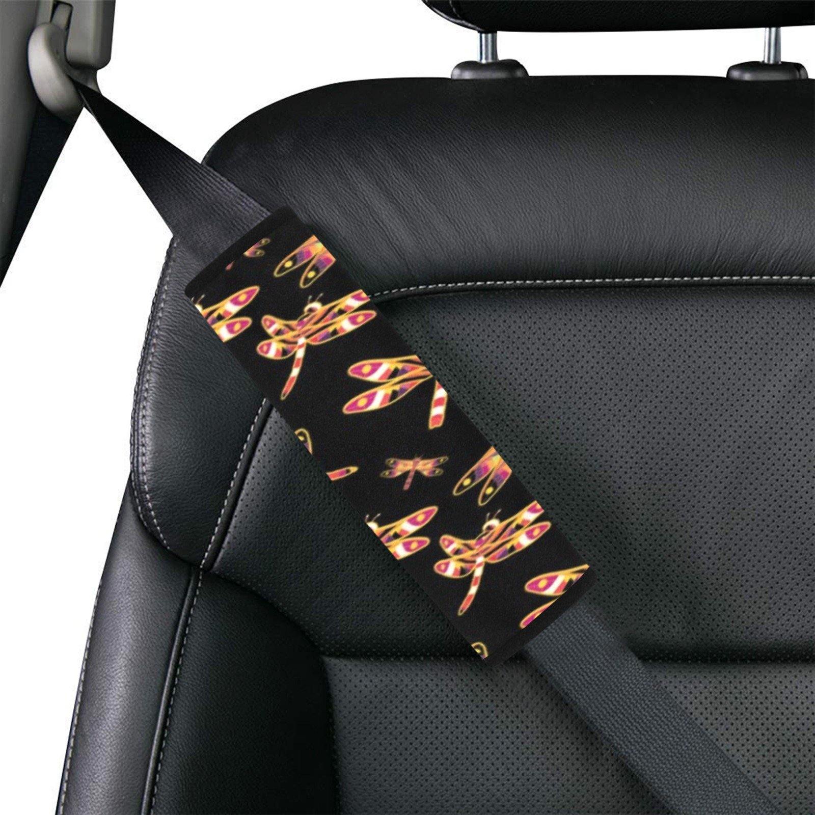 Gathering Yellow Black Car Seat Belt Cover 7''x12.6'' (Pack of 2) Car Seat Belt Cover 7x12.6 (Pack of 2) e-joyer