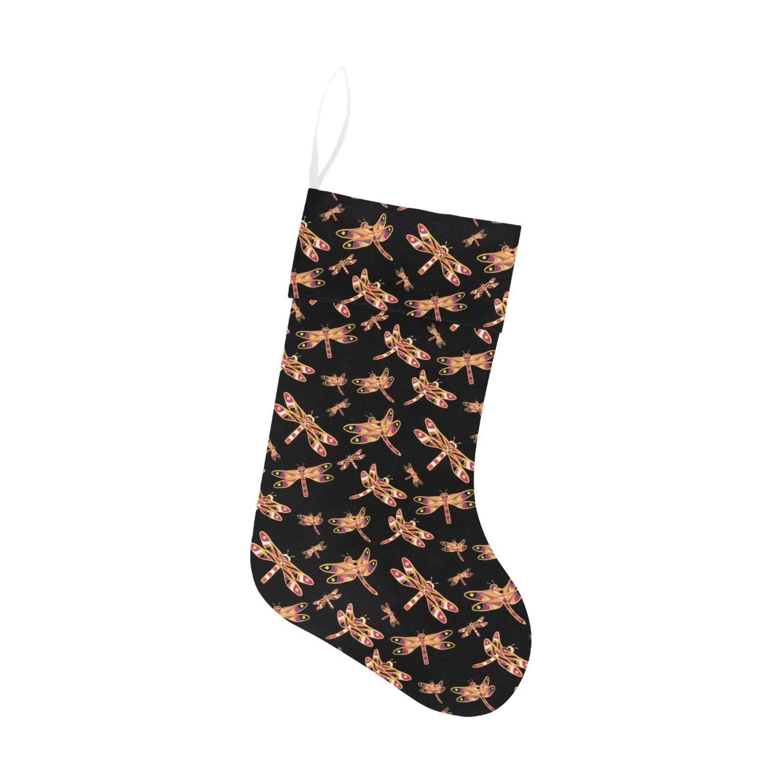 Gathering Yellow Black Christmas Stocking holiday stocking e-joyer