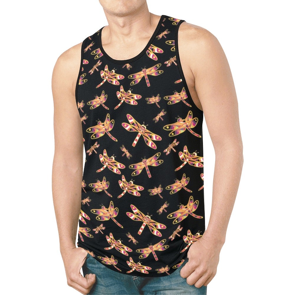 Gathering Yellow Black New All Over Print Tank Top for Men (Model T46) New All Over Print Tank Top for Men (T46) e-joyer