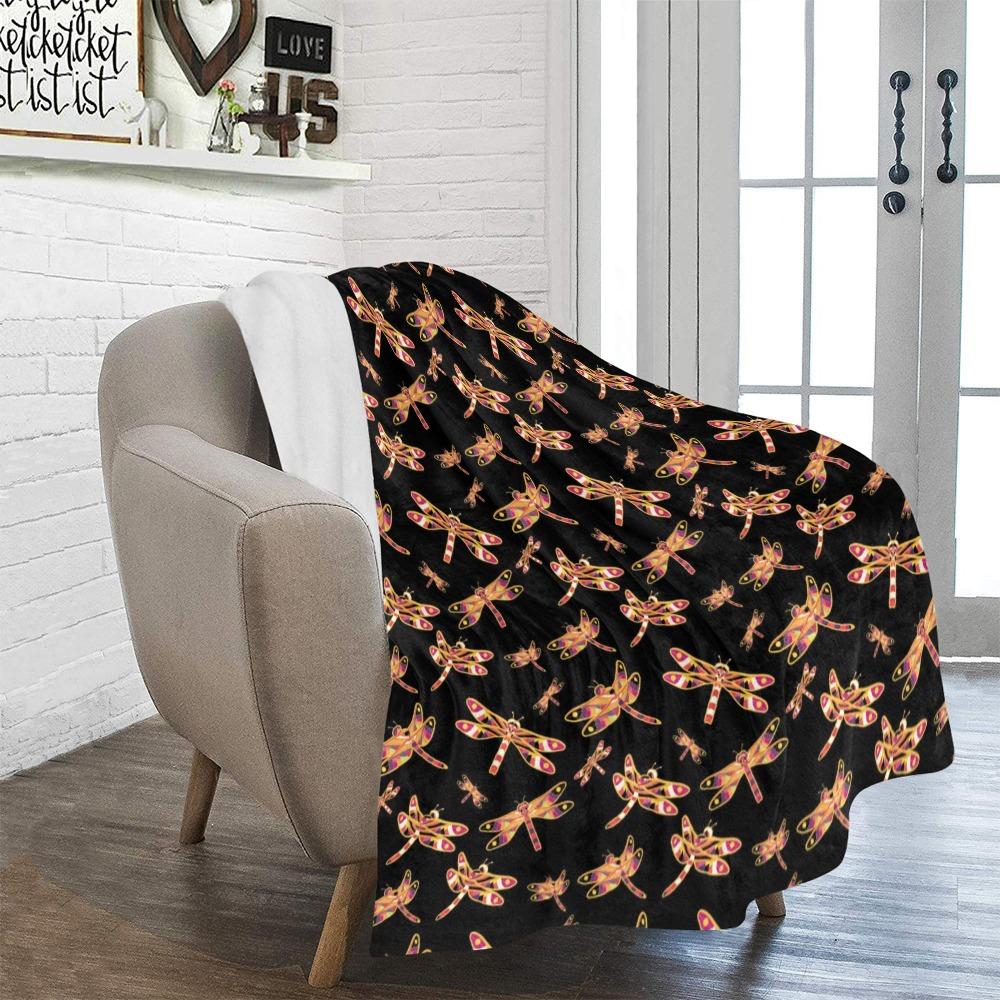 Gathering Yellow Black Ultra-Soft Micro Fleece Blanket 50"x60" Ultra-Soft Blanket 50''x60'' e-joyer