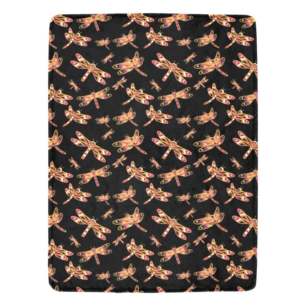 Gathering Yellow Black Ultra-Soft Micro Fleece Blanket 60"x80" Ultra-Soft Blanket 60''x80'' e-joyer