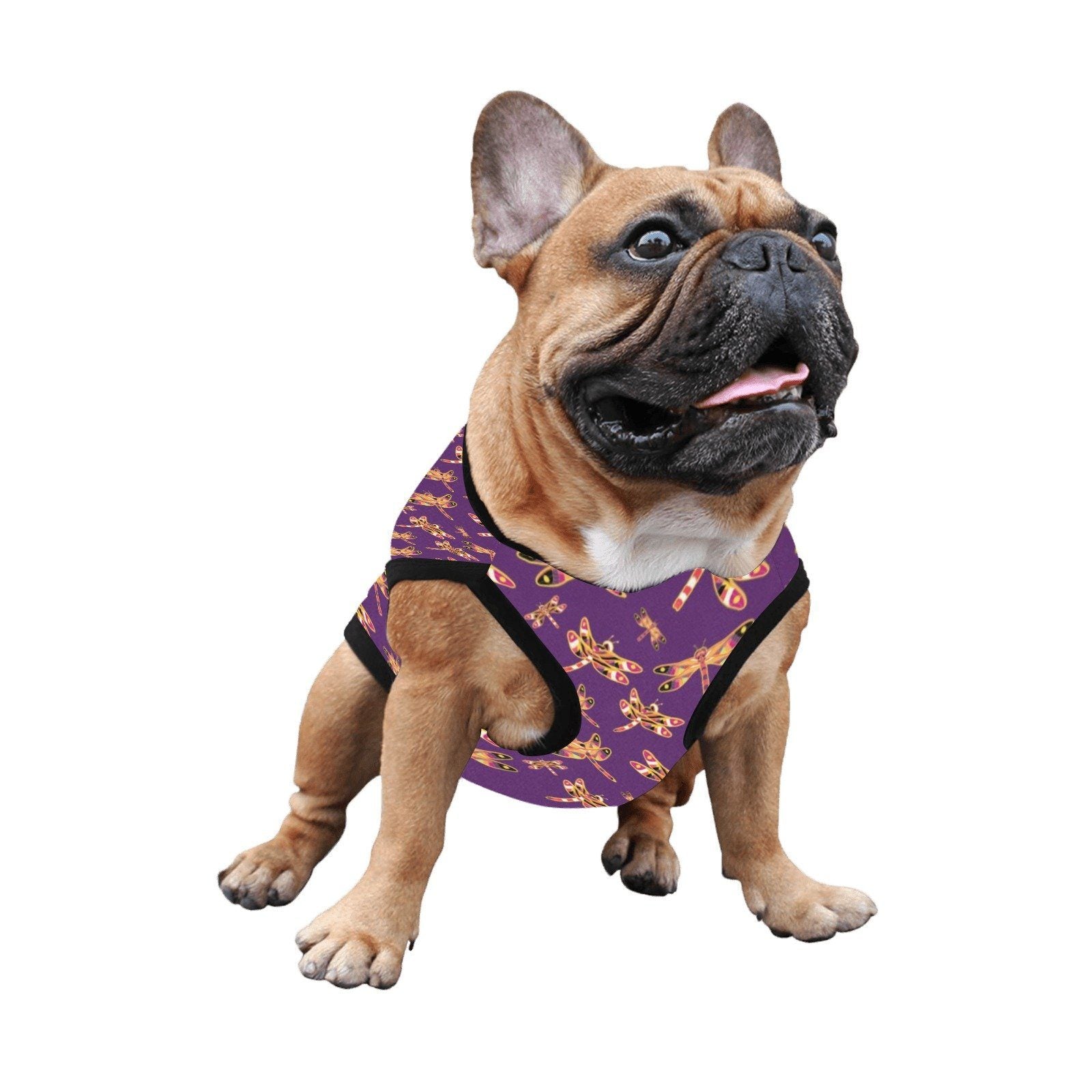 Gathering Yellow Purple All Over Print Pet Tank Top Pet Tank Top e-joyer