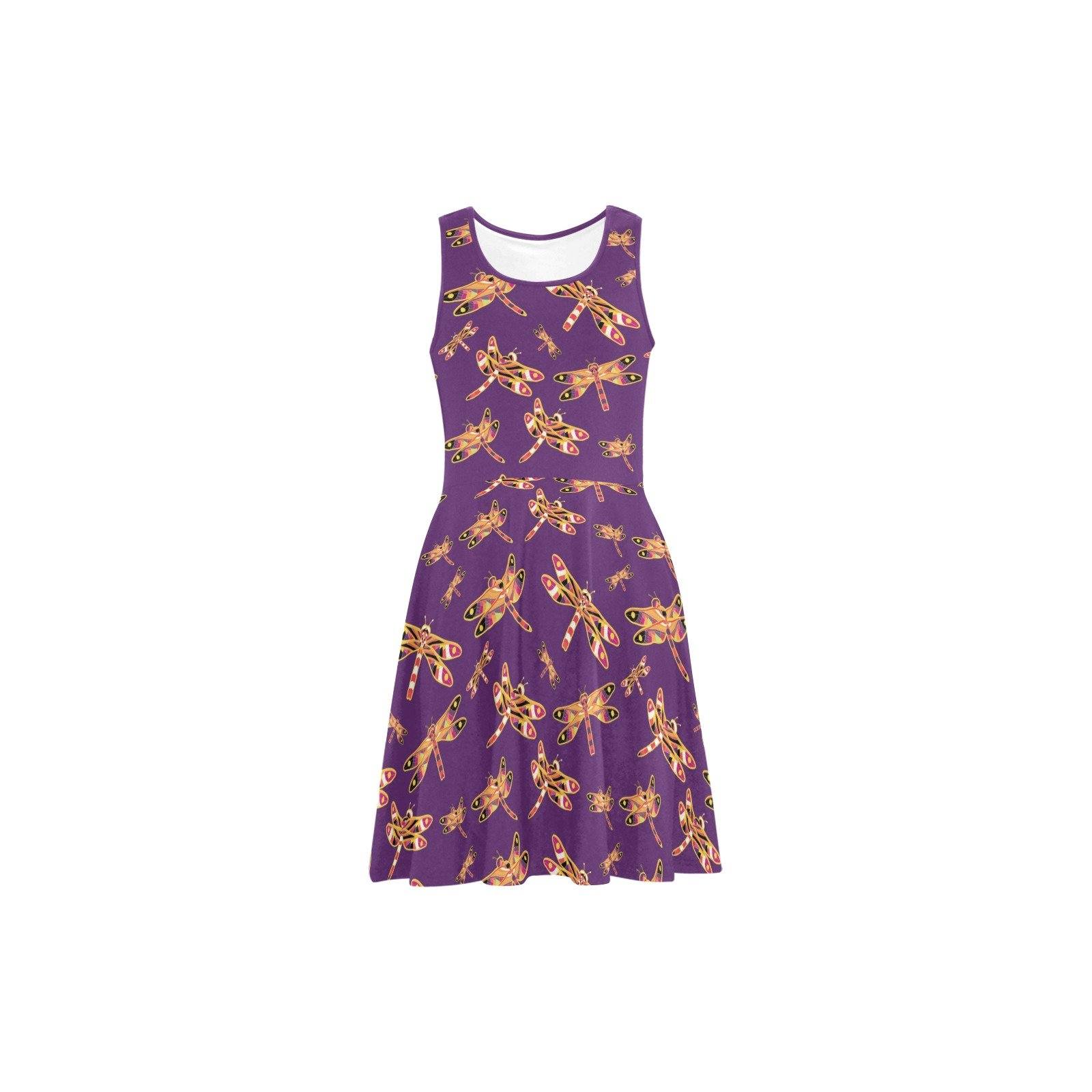 Gathering Yellow Purple Atalanta Sundress (Model D04) Atalanta Sundress (D04) e-joyer