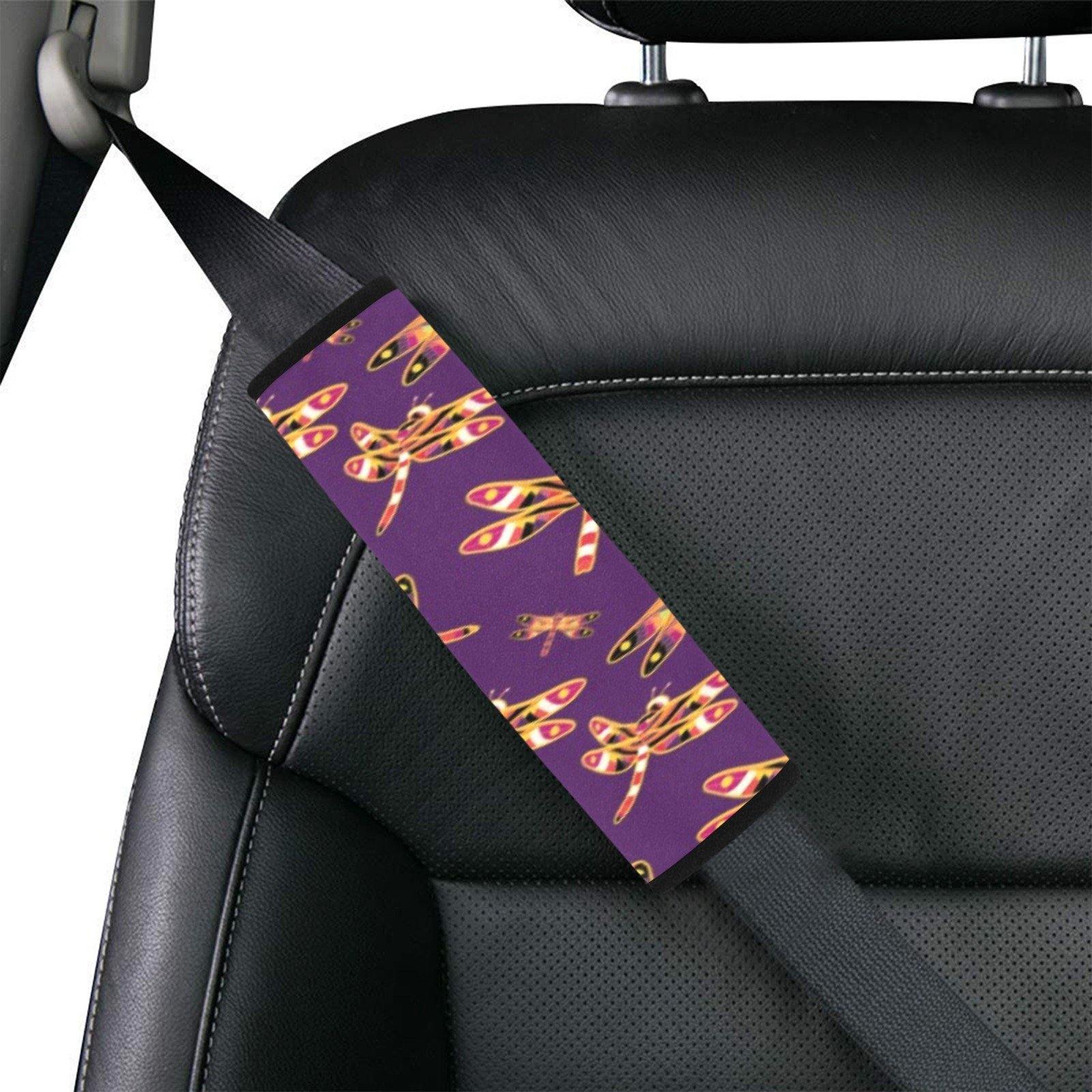 Gathering Yellow Purple Car Seat Belt Cover 7''x12.6'' (Pack of 2) Car Seat Belt Cover 7x12.6 (Pack of 2) e-joyer