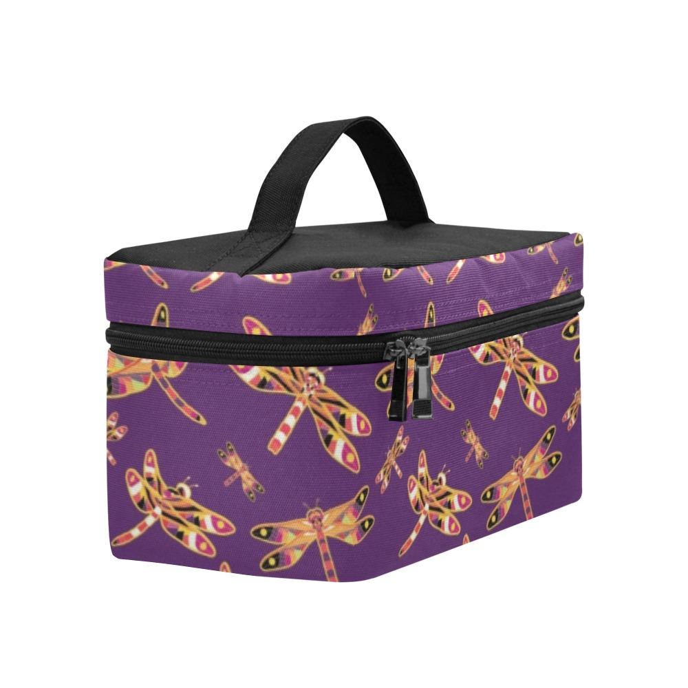 Gathering Yellow Purple Cosmetic Bag/Large (Model 1658) bag e-joyer